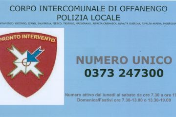Corpo Intercomunale di Offanengo Polizia Locale - Numero unico Pronto Intervento
